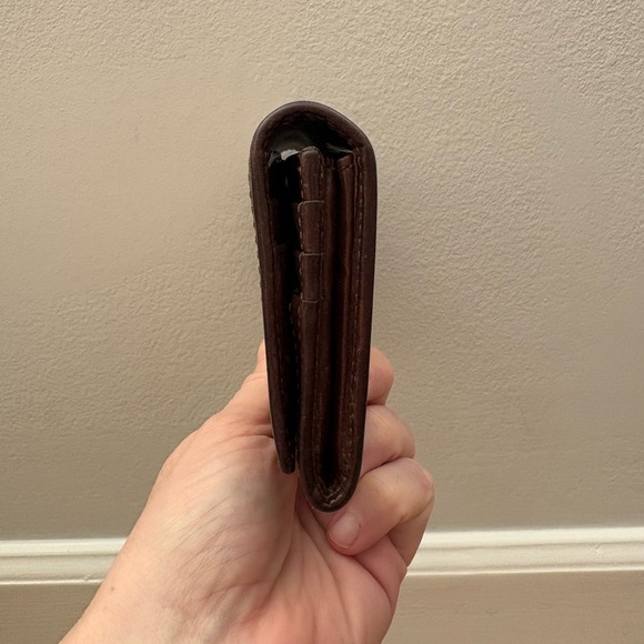 Coach Hampton Tan and Brown Signature C Wallet with Brown Leather Time - Picture 11 of 13